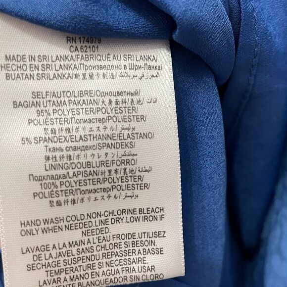 Rushed Skirt Coquette 10 Women’s Floral Blue Mini - Picture 8 of 8